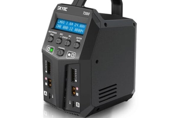 SkyRC SKY-100155-03  M  SkyRC T200 Dual AC/DC Battery Charger (6S/10A/100W)
