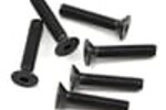Team Associated ASC81264  Team Associated 4x20mm Flat Head Hex Screw (6)