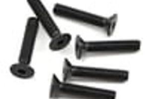 Team Associated ASC81264  Team Associated 4x20mm Flat Head Hex Screw (6)