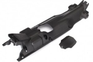 Traxxas Skidplate, transmission, nylon (black)/ cover