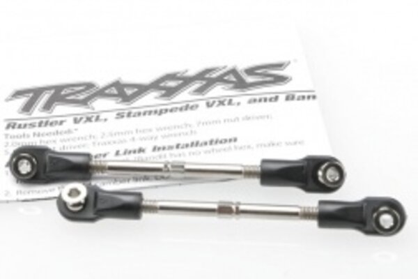 Traxxas 3745 Turnbuckles, toe link, 59mm (78mm center to center) (2) (assembled with rod ends and hollow balls)