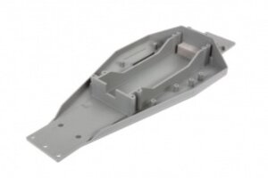 Traxxas 3728A Lower chassis (gray) (166mm long battery compartment) (fits both flat and hump style battery packs)