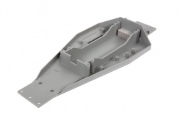 Traxxas 3728A Lower chassis (gray) (166mm long battery compartment) (fits both flat and hump style battery packs)