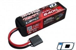 Traxxas 2857X 6400mAh 11.1v 3-Cell 25C LiPo iD® Battery