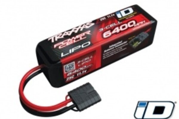 Traxxas 2857X 6400mAh 11.1v 3-Cell 25C LiPo iD® Battery