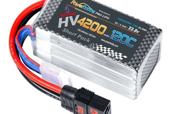 Powerhobby PHBHV6S4200MAH120CQS8  Powerhobby 6S 22.8V 4200mah 120C GRAPHENE + HV Lipo Battery w QS8 Plug