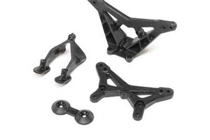 LOSI LOS214012  FR/RR Shock Tower Wing Stay: Mini-T 2.0, Mini-B