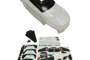 Redcat Racing RER14464  1/8th Truck Body W/ Roof Skid Kit(White)(1pc)