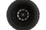J Concepts JCO4009-3044  JConcepts Slash Pre-Mounted Landmines SC Tires w/Hazard Wheels (2) (Yellow) w/12mm Hex