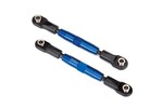 Traxxas 3644X Camber links, rear (TUBES blue-anodized, 7075-T6 aluminum, stronger than titanium) (73mm) (2)/ rod ends (4)/ aluminum wrench (1) (#2579 3x15 BCS (4) required for installation)