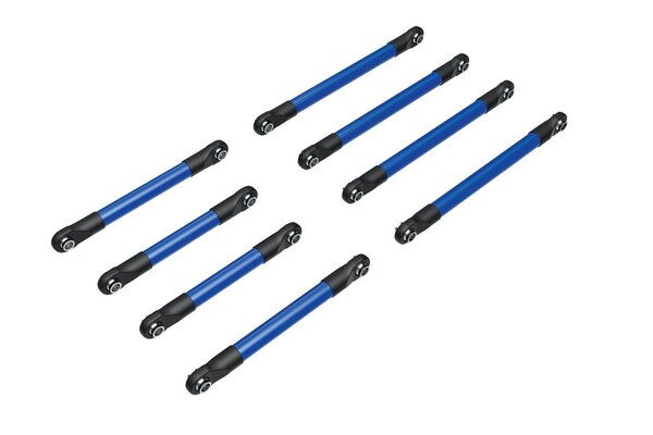 Traxxas 9749-BLUE  SUSP LINK SET F&R ALUM BLUE