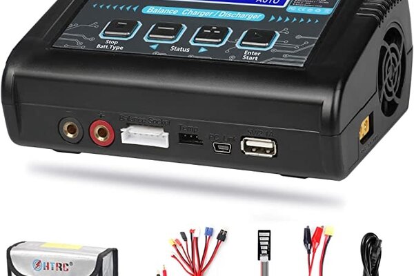 HTRC C150  HTRC LiPo Charger RC Battery Balance Discharger 150W 10A 1-6S AC/DC C150 for NiCd Li-ion Life NiMH LiHV PB Smart Battery