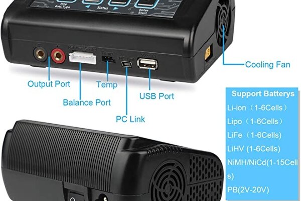 HTRC C150  HTRC LiPo Charger RC Battery Balance Discharger 150W 10A 1-6S AC/DC C150 for NiCd Li-ion Life NiMH LiHV PB Smart Battery