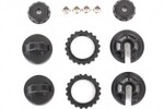 Traxxas 7468X Caps & spring retainers, GTR shock (upper cap (2)/ hollow balls (4)/ bottom cap (2)/ upper retainer (2)/ lower retainer (2))