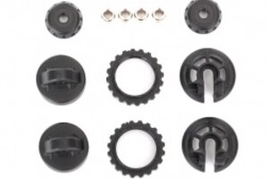 Traxxas 7468X Caps & spring retainers, GTR shock (upper cap (2)/ hollow balls (4)/ bottom cap (2)/ upper retainer (2)/ lower retainer (2))