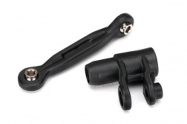Traxxas 7747 Servo horn, steering/ linkage, steering (46mm, assembled with pivot balls)