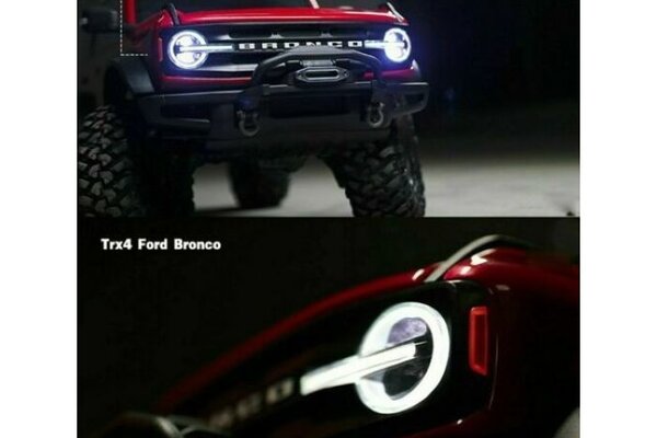 Panda Hobby PHBTRX607  Powerhobby Front Rear LED Lamp Group Light System Kit Traxxas TRX-4 Ford Bronco TRX4