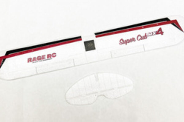 Rage R/C RGRA1233  Main Wing and Tail Set; Super Cub MX4