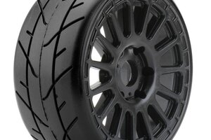 Powerhobby PHBPHT2405-M   PHT2405-M  Powerhobby 1/8 GT Diablo Belted Pre-Mounted Tires 17mm Medium Compound