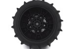 J Concepts JCO31543045  Animal Tires w/ Tremor Wheel Yellow Compound, Pre-Mounted