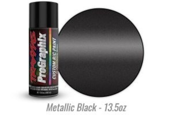 Traxxas 5075X Body paint, ProGraphix™, metallic black (13.5oz)