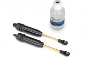 Traxxas 2662 Big Bore shocks (XX-long) (hard-anodized & PTFE-coated T6 aluminum)  (assembled with TiN shafts) w/o springs (rear) (2)