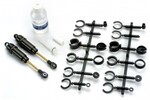Traxxas 2660 Big Bore shocks (long) (hard-anodized & PTFE-coated T6 aluminum)  (assembled with TiN shafts) w/o springs (front) (2)