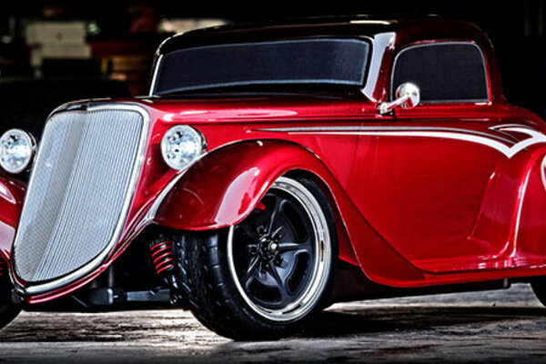 Traxxas 93044-4-RED Factory Five '33 Hot Rod Coupe:  1/10 Scale AWD Custom Car with TQ™ 2.4GHz radio system