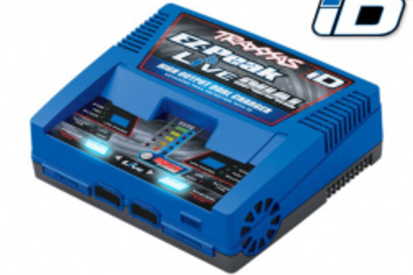 Traxxas 2973   Charger, EZ-Peak® Live Dual, 200W, NiMH/LiPo with iD® Auto Battery Identification