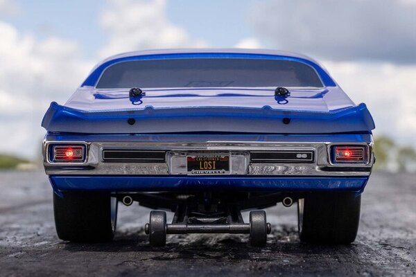 LOSI LOS01023T1 1/16 1970 Chevelle 2WD Mini No Prep Drag Car RTR, Blue