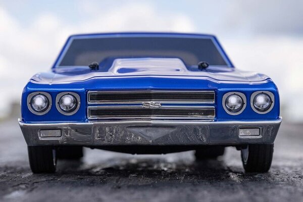 LOSI LOS01023T1 1/16 1970 Chevelle 2WD Mini No Prep Drag Car RTR, Blue