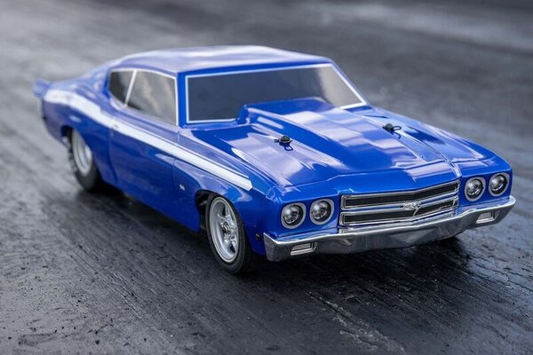 LOSI LOS01023T1 1/16 1970 Chevelle 2WD Mini No Prep Drag Car RTR, Blue