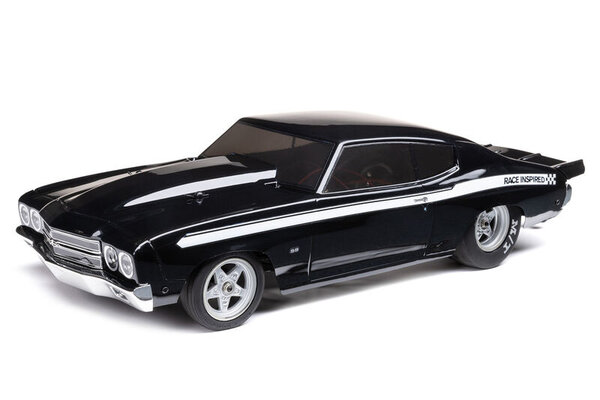 LOSI LOS01023T2  1/16 1970 Chevelle 2WD Mini No Prep Drag Car RTR, Black