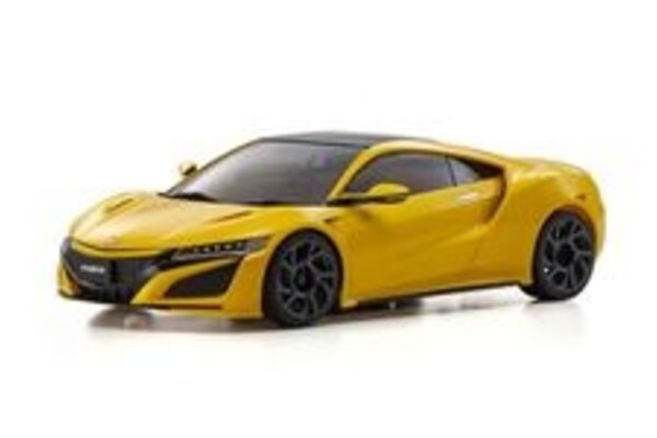 Kyosho KYO32322Y  Mini Z Honda NSX 130R Readyset MR-03 RWD, Yellow Pearl II