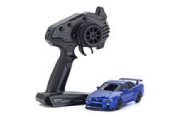 Kyosho KYO32629MB  MINI-Z AWD MA-020 Series Readyset Nissan Skyline GT-R V.spec II Nur (R34), Metallic Blue