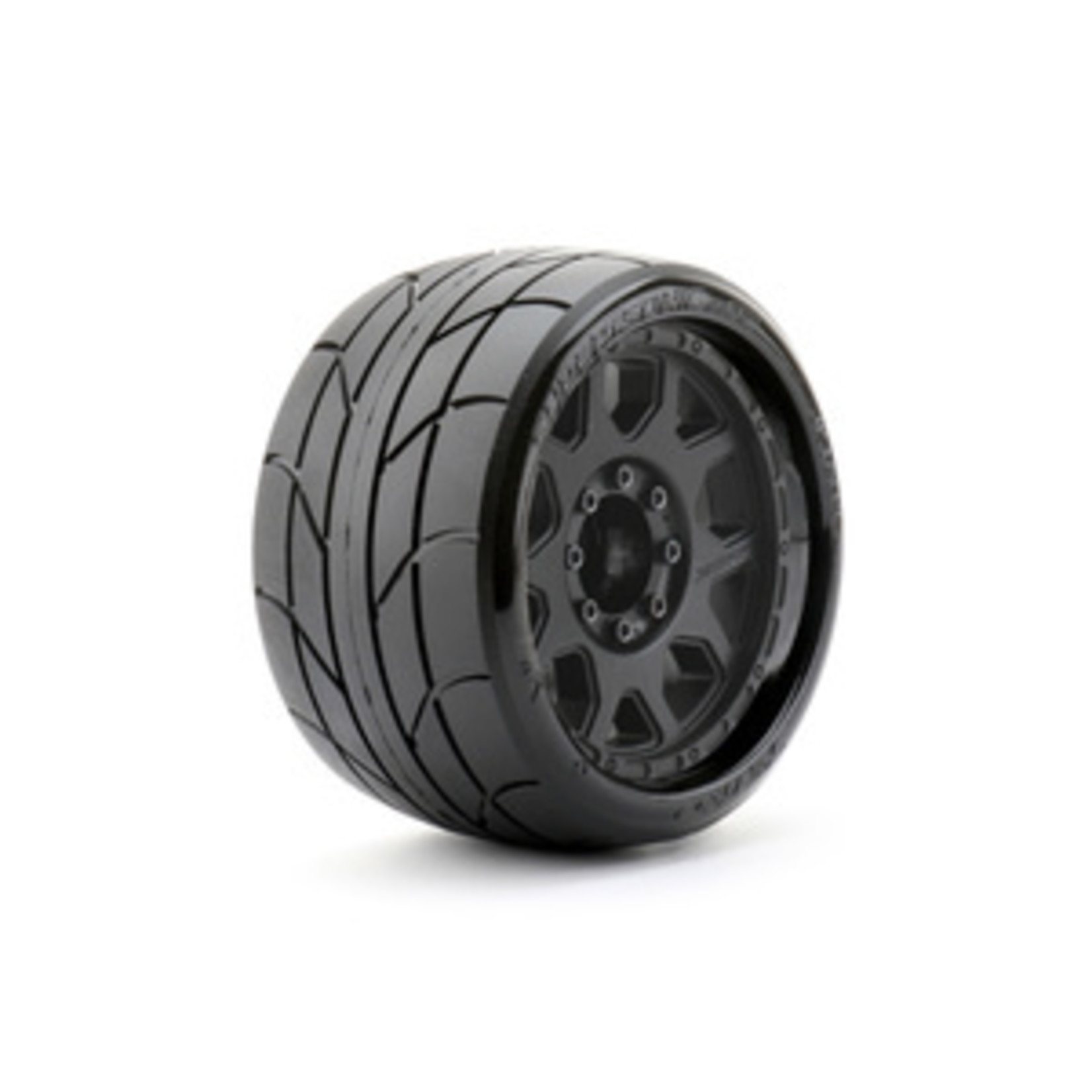 Jetko Tires JKO1604CBMSGBB2 1/8 SGT 3.8 Super Sonic Tires Mounted on Black  Claw Rims, Medium Soft, Belted, 17mm 1/2