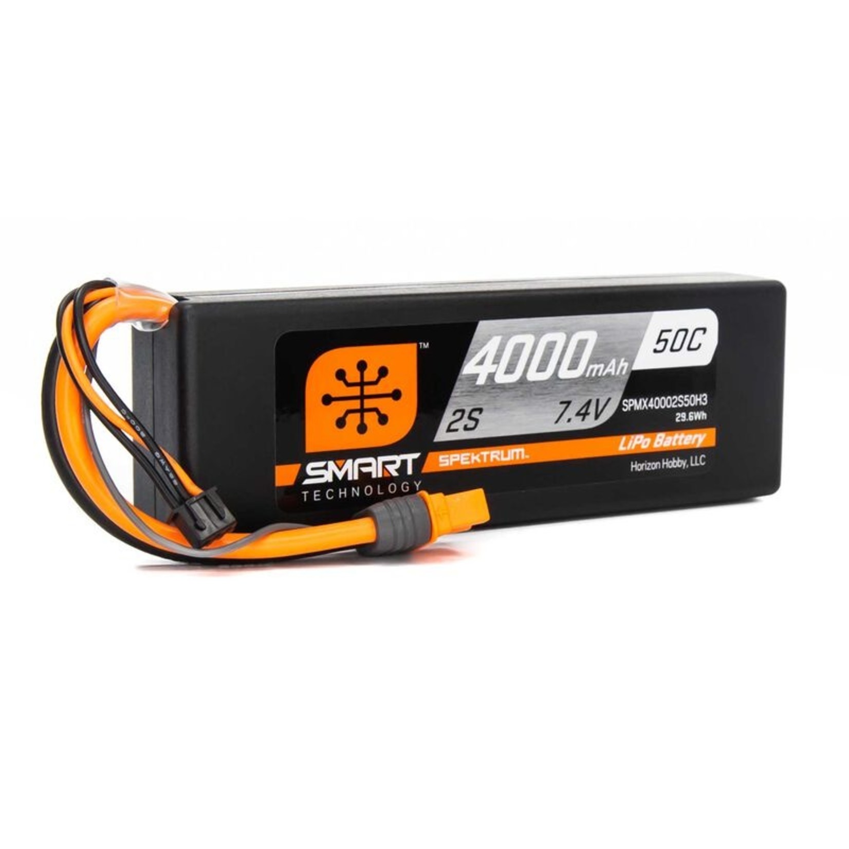 SPECKTRUM SPMX40002S50H3 4000mAh 2S 7.2V Smart LiPo Battery 30C; IC3