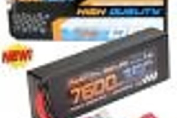 Powerhobby PHB2S7600MAH35CDEANS  Powerhobby 2s 7.4v 7600mah 35c Lipo Battery w Deans Plug 2-Cell