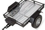 Powerhobby Trailer02-Silver   Powerhobby 1/10 CNC Machined Single Axle Scale Truck Small Trailer Crawler Silver