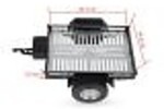 Powerhobby Trailer02-Silver   Powerhobby 1/10 CNC Machined Single Axle Scale Truck Small Trailer Crawler Silver