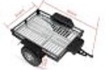 Powerhobby Trailer02-Silver   Powerhobby 1/10 CNC Machined Single Axle Scale Truck Small Trailer Crawler Silver