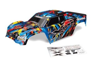 Traxxas 7711T Body, X-Maxx®, Rock n' Roll (painted, decals applied) (assembled with tailgate protector)
