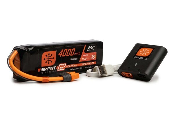 SPEKTRUM SPMXPSA300   Smart Powerstage Air Bundle: 4000mAh 3S G2 LiPo Battery / S120 Charger