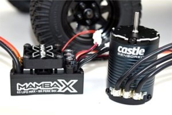 Castle Creations CSE010-0155-08  Mamba X & Sensored Motor Combo 25.2V WP ESC & 1406-1900KV
