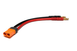 SPEKTRUM SPMXCA504  Adapter: IC5 Device / 4mm Male Bullets 6" 10AWG