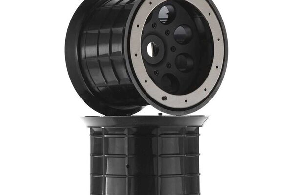 Axial Racing AX8014 Ovrsz Beadlock8-HoleWheel 17mm Hex Blk (2)