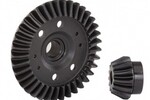 Traxxas 6879R Ring gear, differential/ pinion gear, differential (machined, spiral cut) (rear)