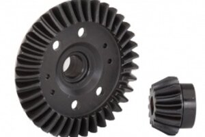 Traxxas 6879R Ring gear, differential/ pinion gear, differential (machined, spiral cut) (rear)