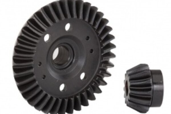 Traxxas 6879R Ring gear, differential/ pinion gear, differential (machined, spiral cut) (rear)