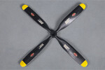 FMM FMMPROP039  Propeller: 7x5.4 4 Bld 800mm P51 V2